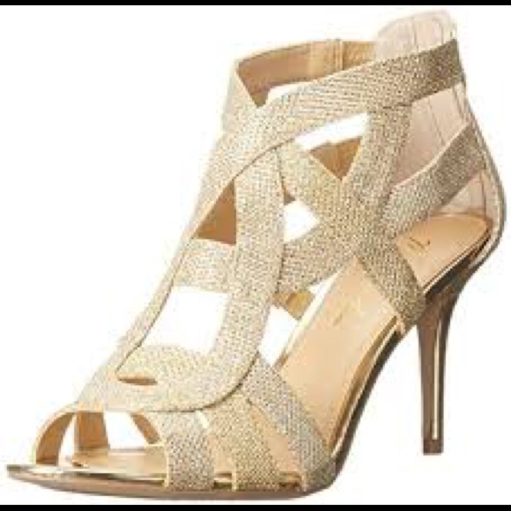 Marc Fisher Nala 3 In Gold high top sandal